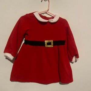 Mrs. Santa Clause H&M fleece dress‎ 9-12 month